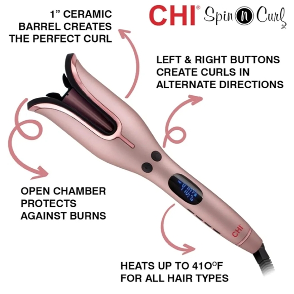 Chi Spin and curl automatic curler 1" barrel - Picture 6 of 6